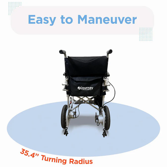 Journey Air Lightweight Folding Power Chair - 35 lbs - Image 13