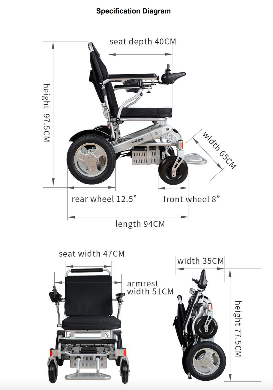 EW-M45 Power Wheelchair - Image 2