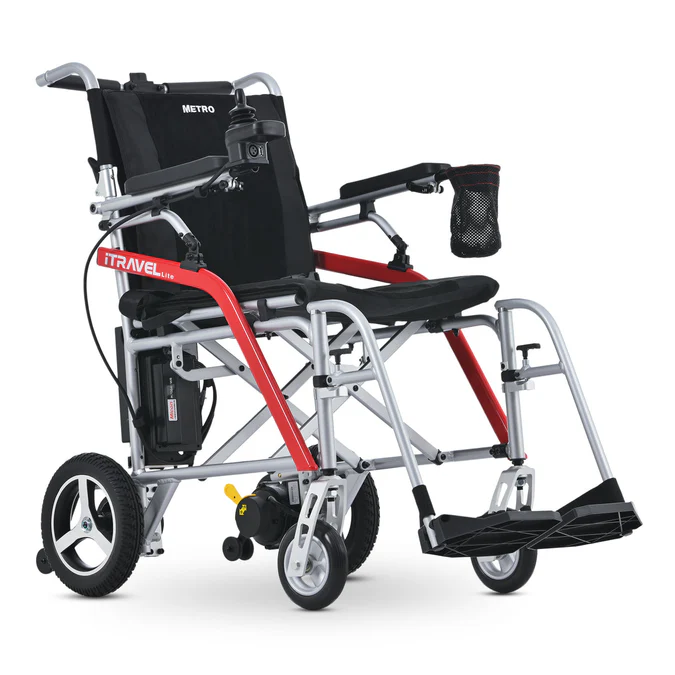 Metro Mobility iTravel Lite Folding Power Wheelchair - 38 lbs - Image 8