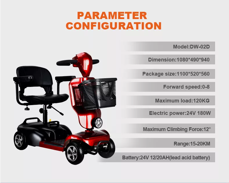 DRAGON DW-02D Wheelchair Scooter - Image 5
