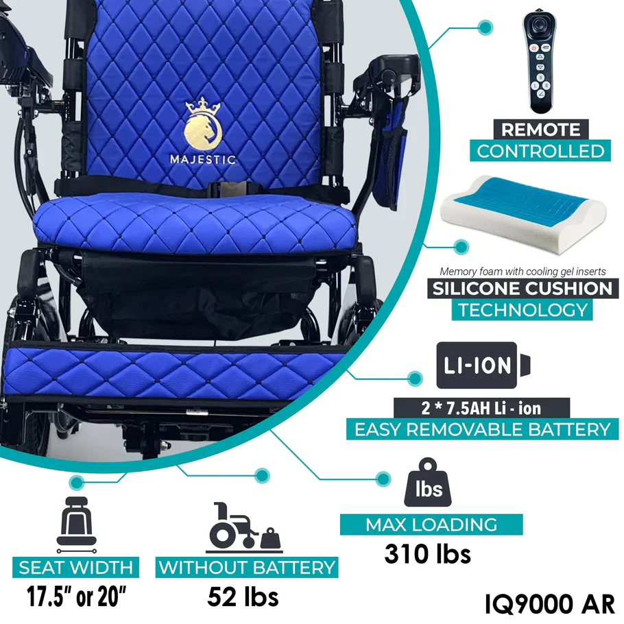 Auto Recline Remote Controlled Electric Wheelchair - Image 15