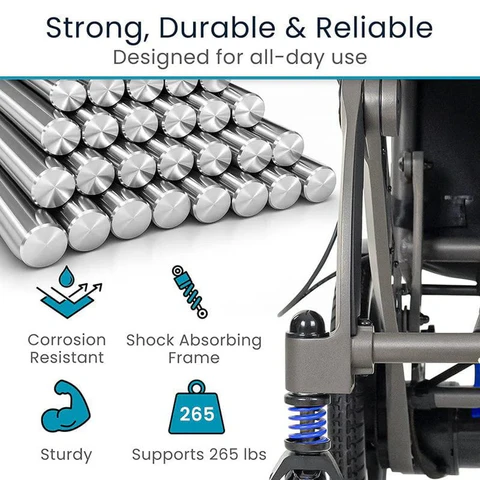 Vive Health Airframe Power Wheelchair (Magnesium) - 42 lbs - Image 4