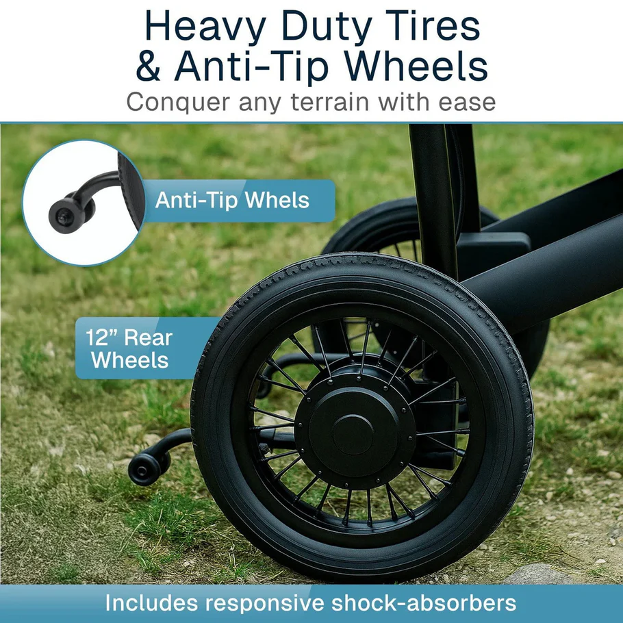 Health Carbon Crossover Power Wheelchair - Image 3