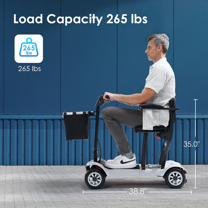 Paiseec Lightweight Mobility Scooter D3 - 39 lbs - Image 6