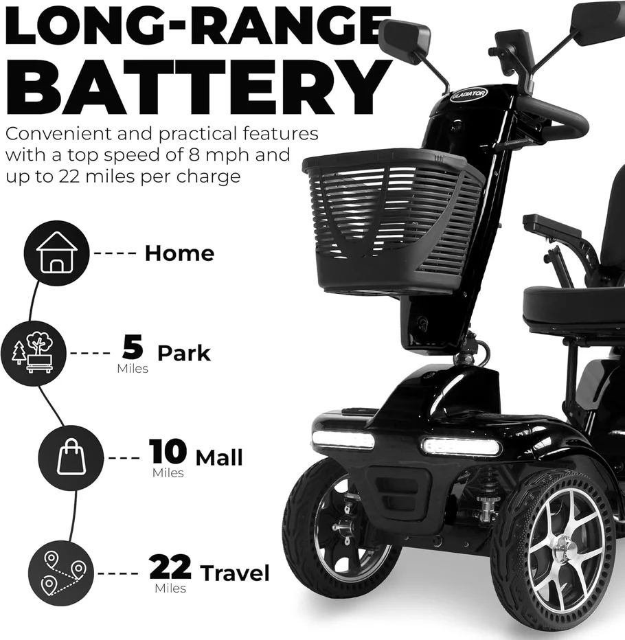 Gladiator 4-Wheel Mobility Scooter - Disassembles - Image 9