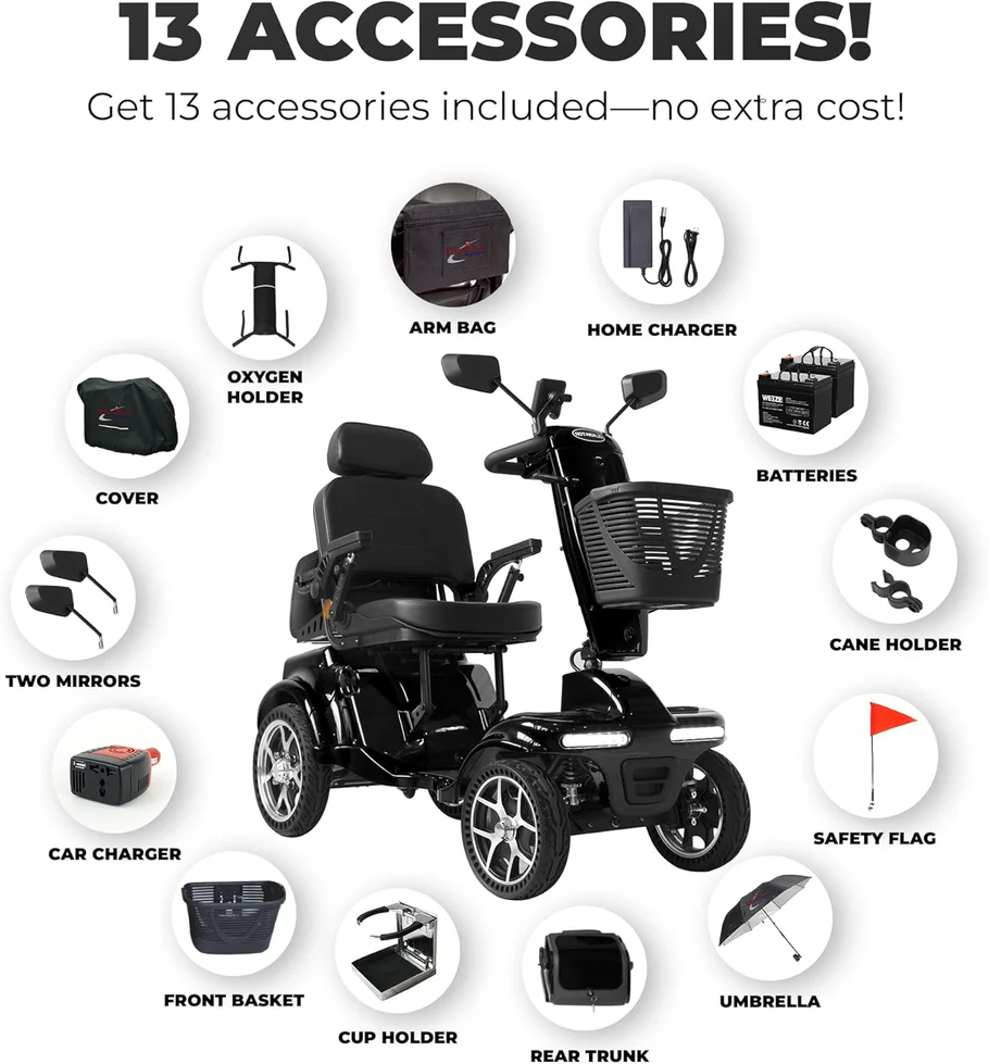 Gladiator 4-Wheel Mobility Scooter - Disassembles - Image 7