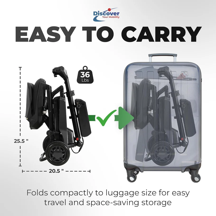 Super Light Flight Portable Folding Mobility Scooter 36 lbs - Image 21