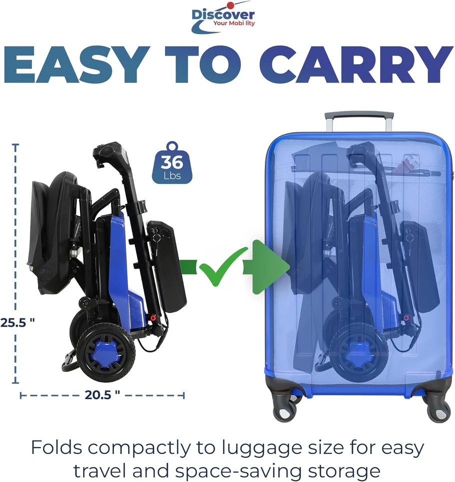 Super Light Flight Portable Folding Mobility Scooter 36 lbs - Image 17