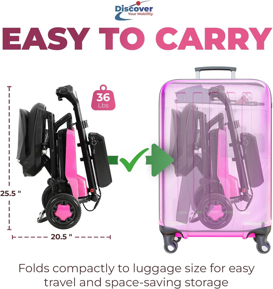 Super Light Flight Portable Folding Mobility Scooter 36 lbs - Image 12