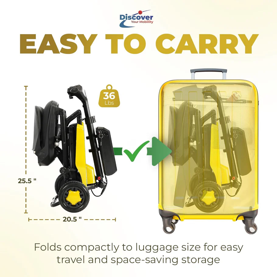 Super Light Flight Portable Folding Mobility Scooter 36 lbs - Image 2