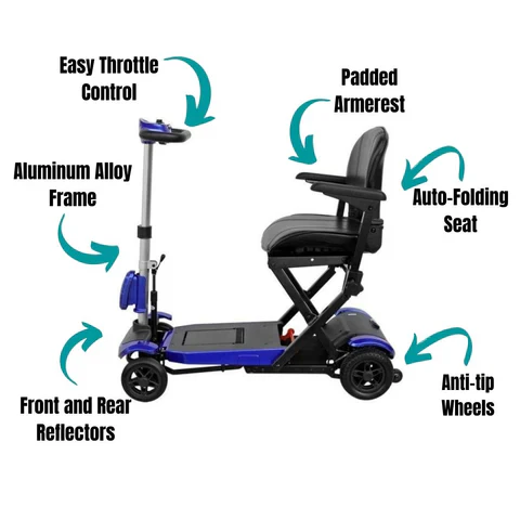 Drive ZooMe Auto-Flex Folding Travel Scooter - Image 10