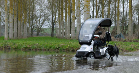 Afikim Afiscooter C4 Mobility Scooter with Canopy - Image 9